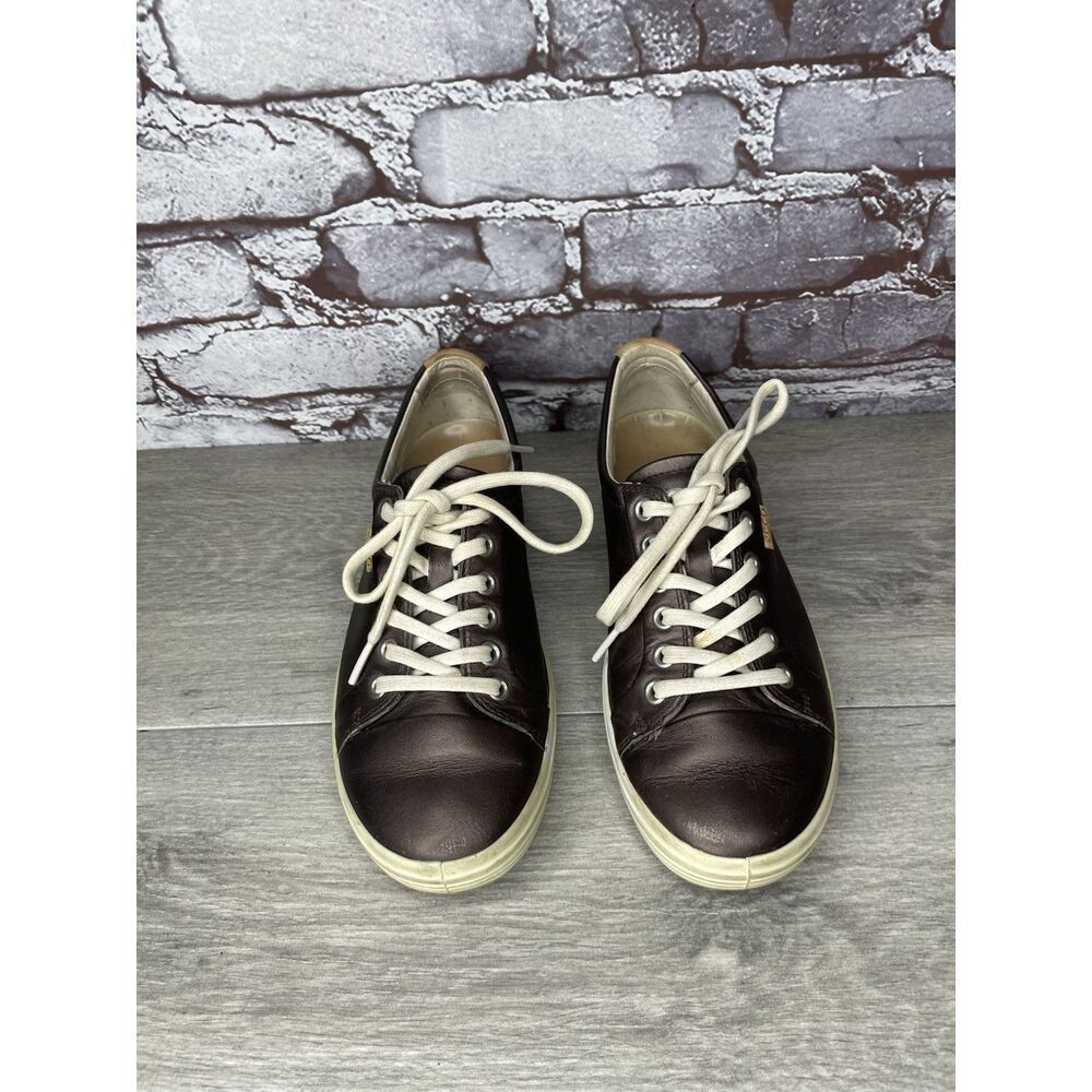 Ecco Soft 7 Purple Bronze Casual Lace Up Sneakers Shoes Women Sz 37EU/6.5M US - Picture 2 of 16